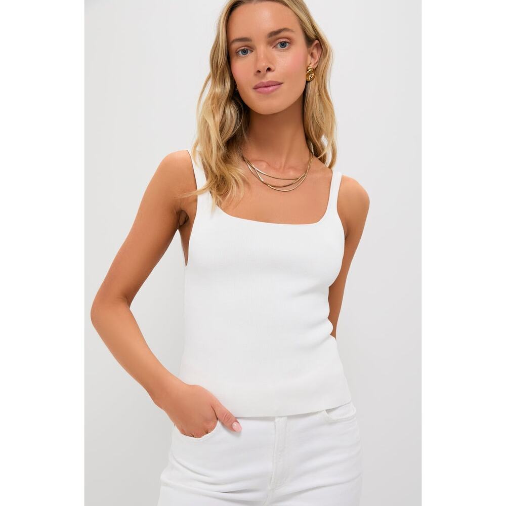 TUCKERNUCK White Alba Compression Tank Size XL NWT Retail $88 Tuckernuck